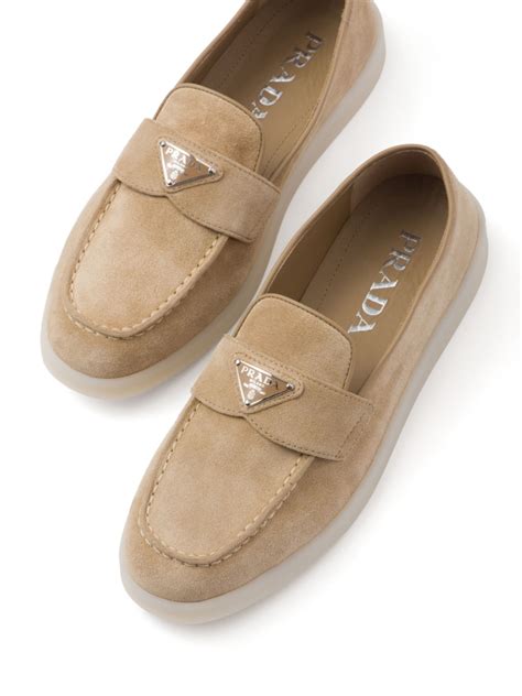 prada loafers suede|Meer.